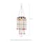 Glitzhome® 18.75" Solar Lit Beaded Wind Chimes, 2ct.